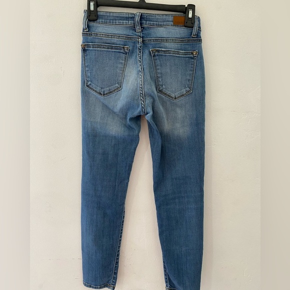 Judy Blue Womens cotton Distressed Mid Rise Slim relaxed Fit Denim Jeans 5/27 - Picture 10 of 10